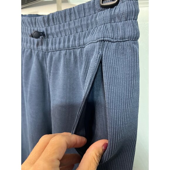 Lululemon Ribbed Softstreme Knit Wide-Leg Cropped Pants With Adjustable Waist & - Picture 4 of 12